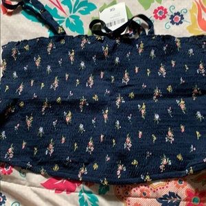 smocked crop top